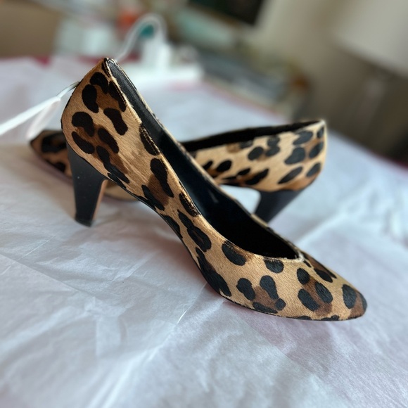 EUC VTG 70s Philip Joseph sz 38 calfskin leopard spring Caledonia Toronto - Picture 7 of 10